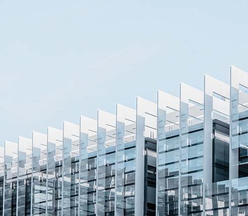 office building gray glass building condo